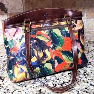 Patricia Nash Winter Bloom Poppy Tote